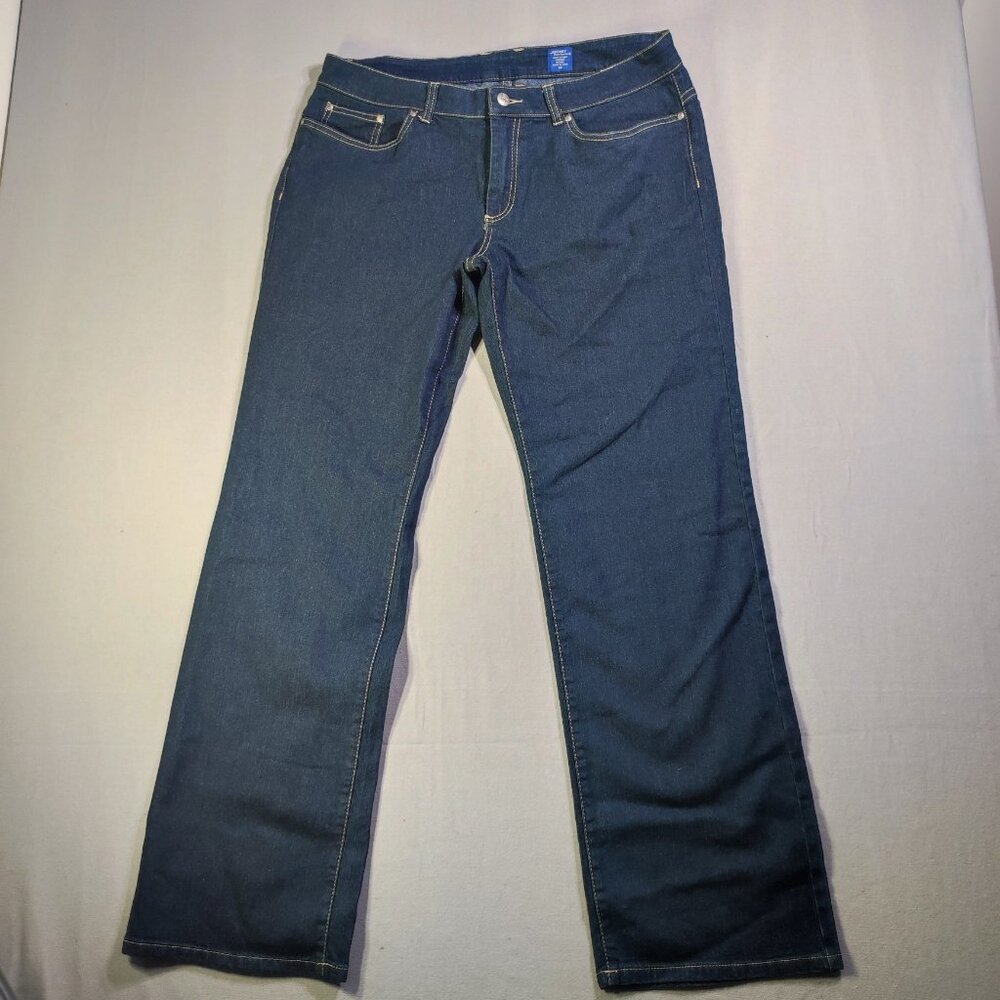 Jockey Person to person jeans women's size 16 ink blue boot cut